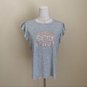 C’est La Vie by Rebecca Taylor Flutter Foil Tee